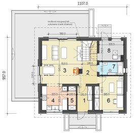Parter projektu - Sowa 11 bez garażu