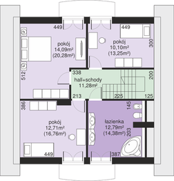 Poddasze projektu - Dom przy Oliwkowej