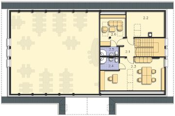 Poddasze projektu - Budynek usługowy Orzeł DCU01