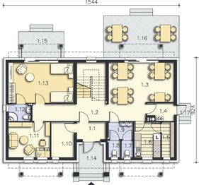 Parter projektu - Budynek agroturystyczny Brzoza 2 LMPS01a