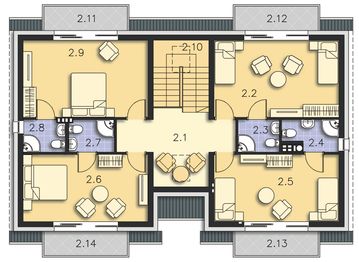 Poddasze projektu - Budynek agroturystyczny Brzoza LMPS01