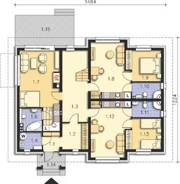 Parter projektu - Budynek agroturystyczny Dąb 2 LMPS02a