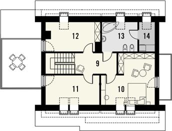 Poddasze projektu - Lawenda