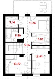 Poddasze projektu - Kos