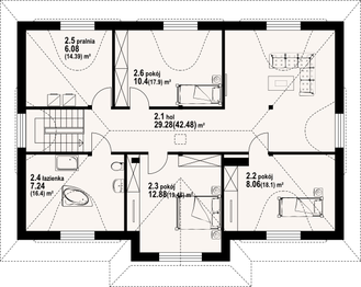 Poddasze projektu - Chmielniki średnie nowe