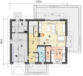 Parter projektu - Sznaucer 5 z garażem