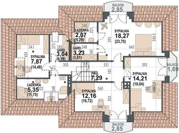Poddasze projektu - Śnieżka K 2G
