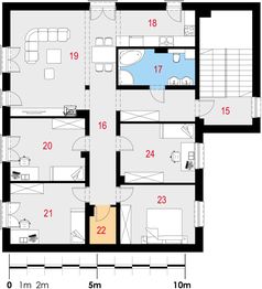 Piętro 1 projektu - Oppidanus I P