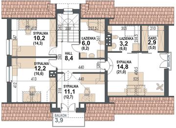 Poddasze projektu - Koralgol II K 2G
