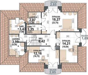 Poddasze projektu - Śnieżka K