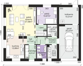 Parter projektu - Dom przy Oliwkowej 5