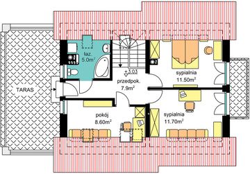 Poddasze projektu - BW-03 wariant 7