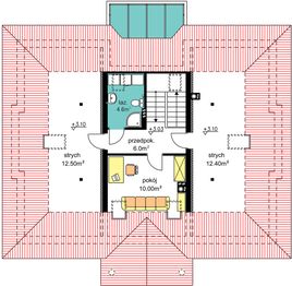 Poddasze projektu - BW-52 bez garażu