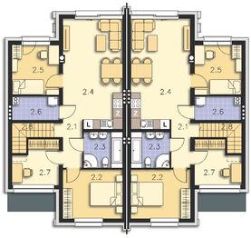 Piętro 1 projektu - Springfield III DCBL44