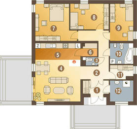 Parter projektu - Kalandra III bez garażu [B]