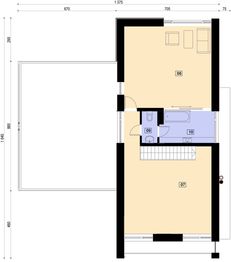 Piętro 1 projektu - PS-GJ-80-20-V5