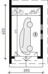 Parter projektu - G11 - garaż jednostanowiskowy