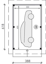 Parter projektu - W2 - wiata garażowa