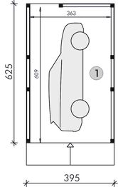 Parter projektu - W3 - wiata garażowa