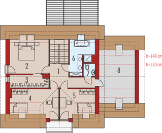 Poddasze projektu - Katrina G1 (mała) energo
