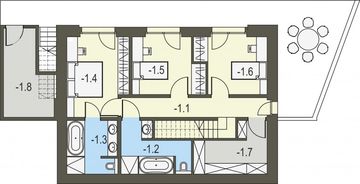 Piętro 1 projektu - Das haus III