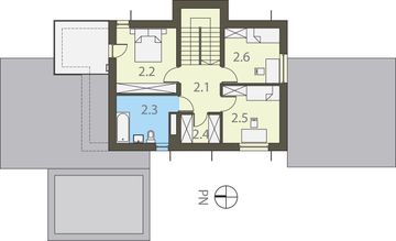 Piętro 1 projektu - Modern