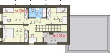 Poddasze projektu - Niebieski
