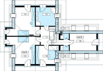 Poddasze projektu - Rubin