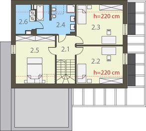 Poddasze projektu - Prosty