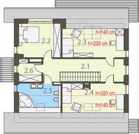 Poddasze projektu - Przytulny