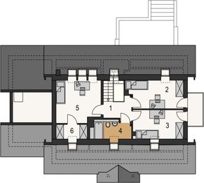 Poddasze projektu - Peonia I