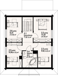 Poddasze projektu - Brzeg wąski dw