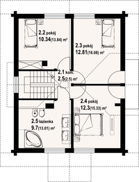 Poddasze projektu - Rydzowo 13 dw