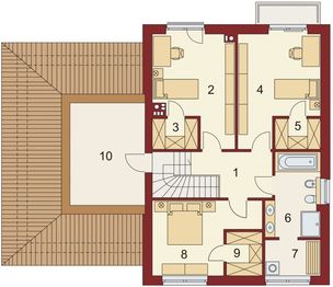 Piętro 1 projektu - Domena 311 B