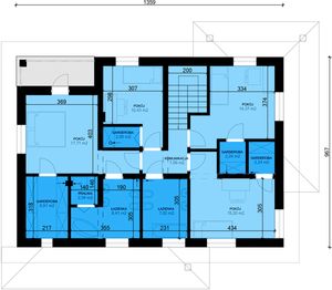 Piętro 1 projektu - Hot moon