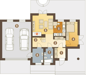 Parter projektu - Artur z garażem 2-st. [A1]