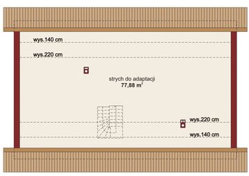Poddasze projektu - Domena 105 A