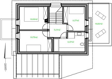 Poddasze projektu - eko Typowy 25