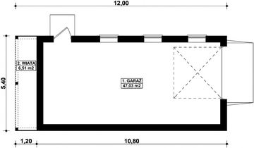 Parter projektu - G339 - Budynek garażowo - gospodarczy