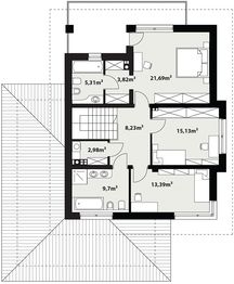 Piętro 1 projektu - Korso