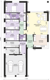 Parter projektu - Dom przy Pastelowej 11