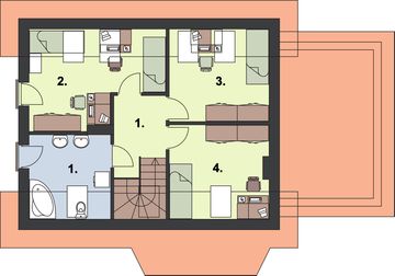 Poddasze projektu - Marea szkielet drewniany