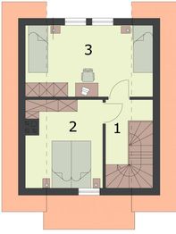Poddasze projektu - Oklahoma dom letniskowy z poddaszem szkielet drewniany
