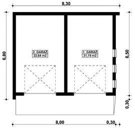 Parter projektu - G335 - Budynek garażowy