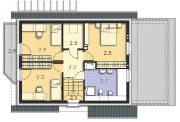 Poddasze projektu - Tacoma IV DCP240c