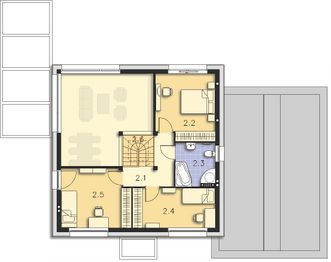 Piętro 1 projektu - Koge III DCP402b