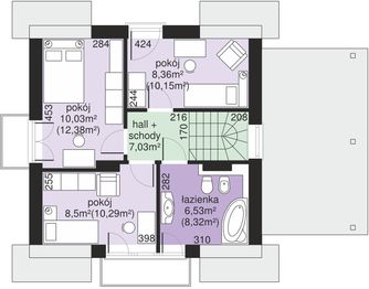 Poddasze projektu - Dom przy Wiosennej 6