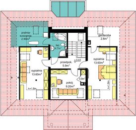 Poddasze projektu - BW-52 dwulokalowy