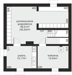 Piwnica projektu - Dom przy Cyprysowej 20 P