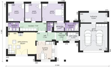 Parter projektu - Dom przy Makowej 2 bis